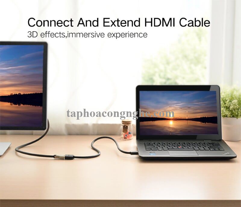 Ugreen 10140 0.5M màu Đen Cáp tín hiệu HDMI nối dài hỗ trợ 4K x 2K HD107 30010140